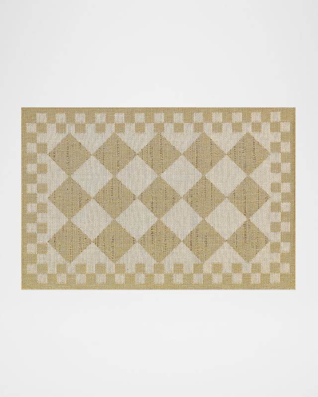 White Diamond Indoor/Outdoor Rug, 3' x 5'